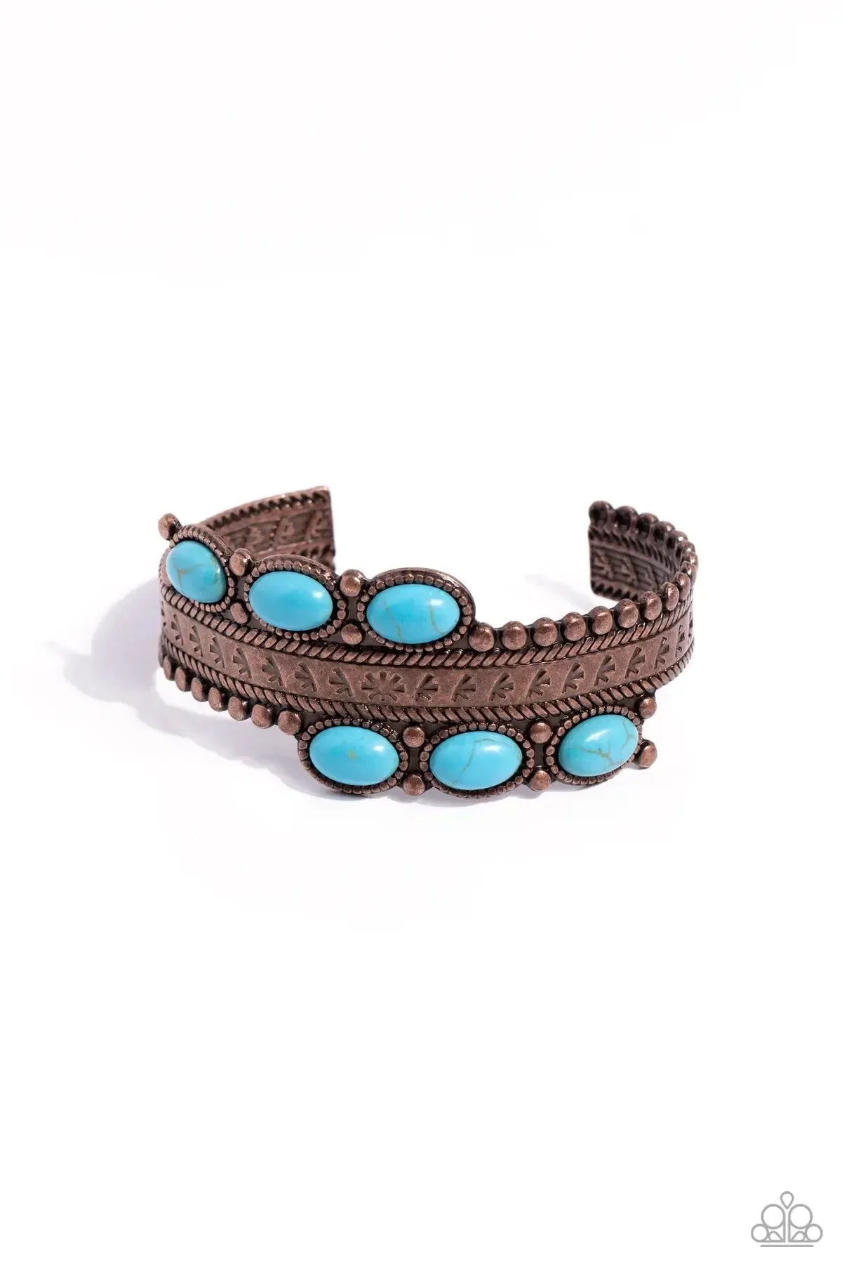 A League of Their STONE Copper Bracelet - Paparazzi Accessories- lightbox - CarasShop.com - Paparazzi Jewelry by Cara Jewels