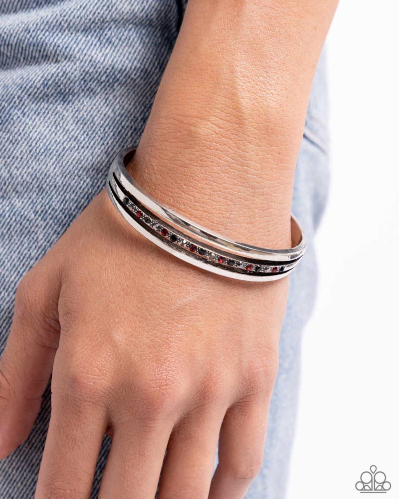 A Point of Pride Multi Bracelet - Paparazzi Accessories- on model - CarasShop.com - Paparazzi Jewelry by Cara Jewels