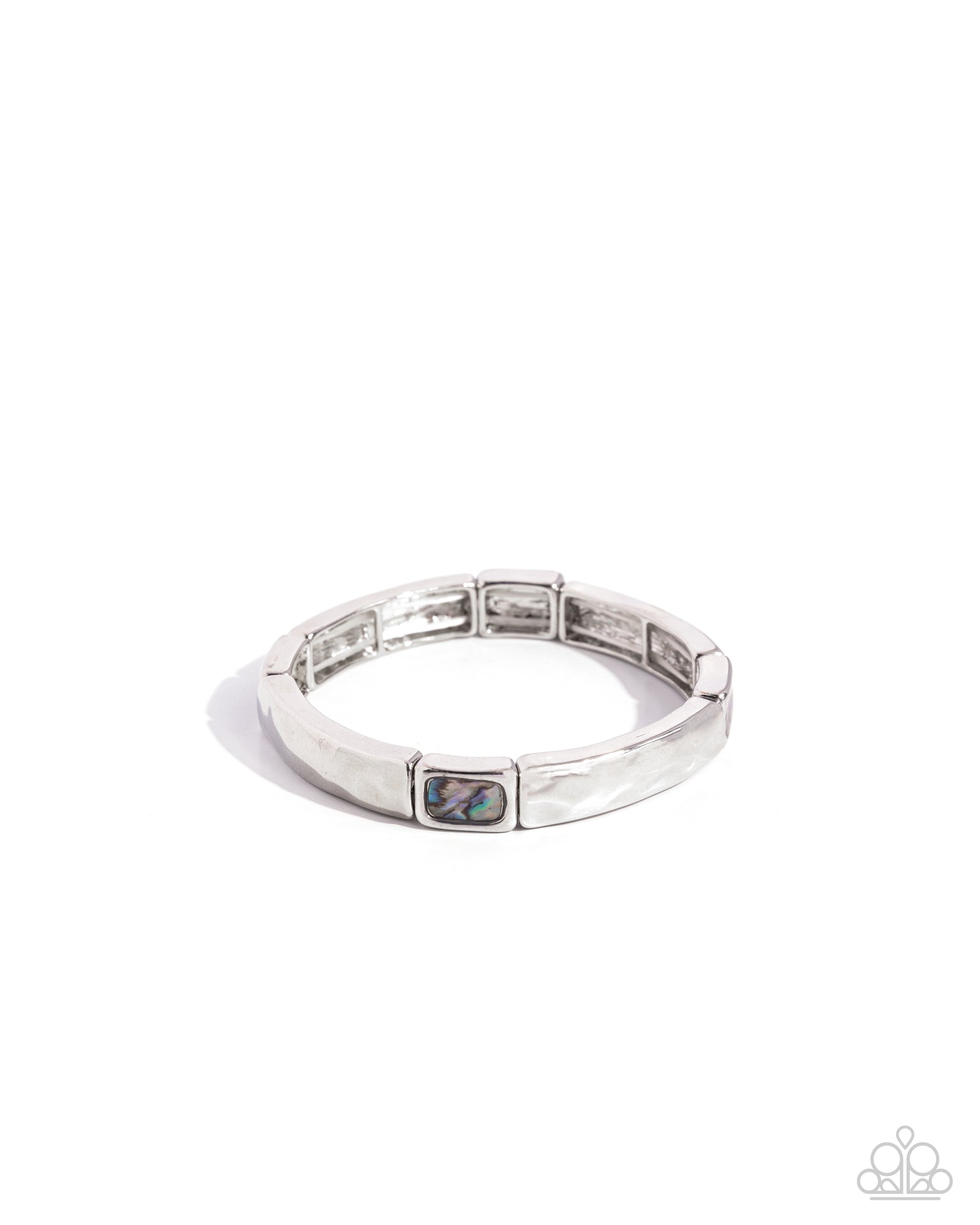 Admirable Abalone Blue Bracelet - Paparazzi Accessories- lightbox - CarasShop.com - Paparazzi Jewelry by Cara Jewels