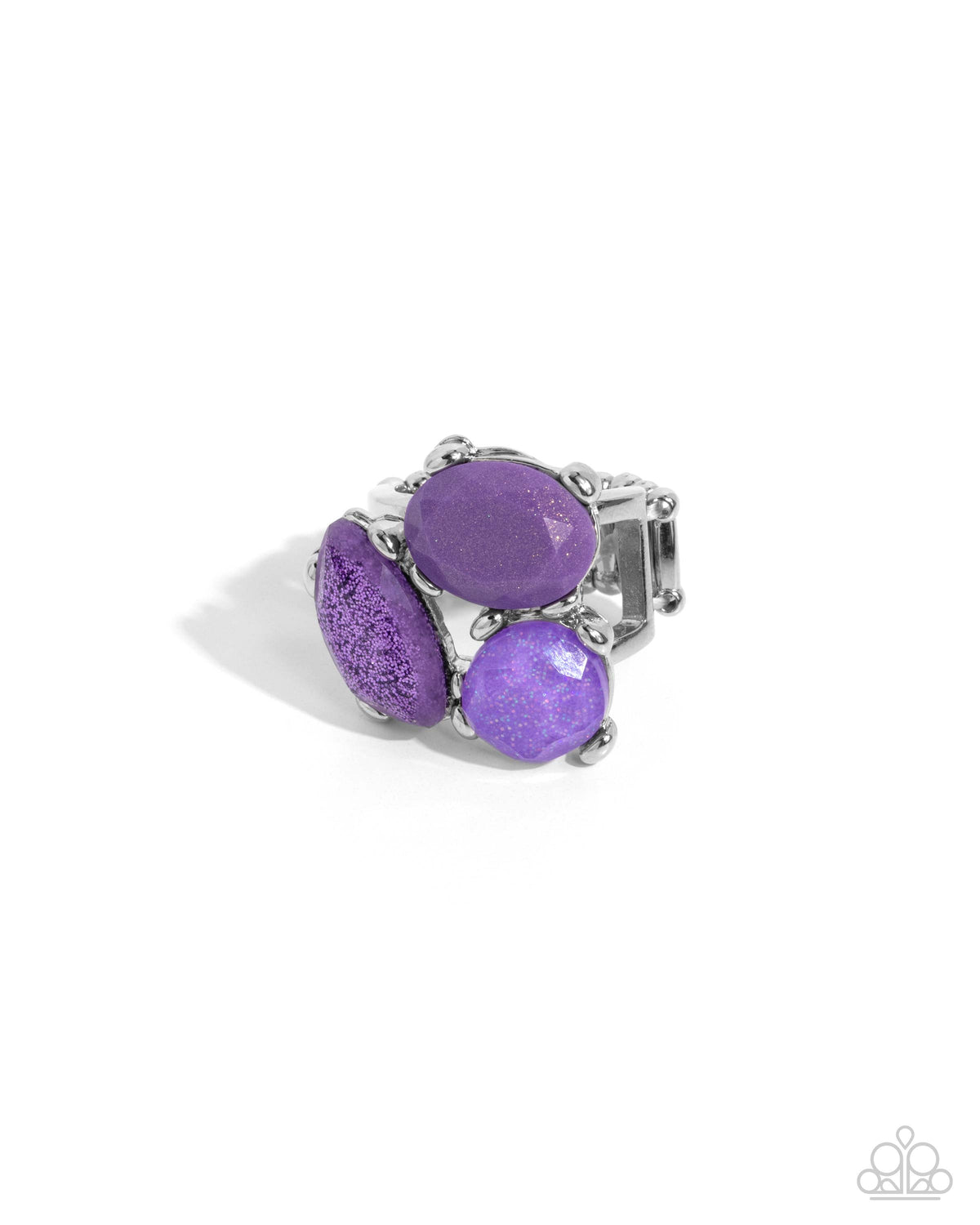 Aha Moment Purple Ring - Paparazzi Accessories- lightbox - CarasShop.com - Paparazzi Jewelry by Cara Jewels