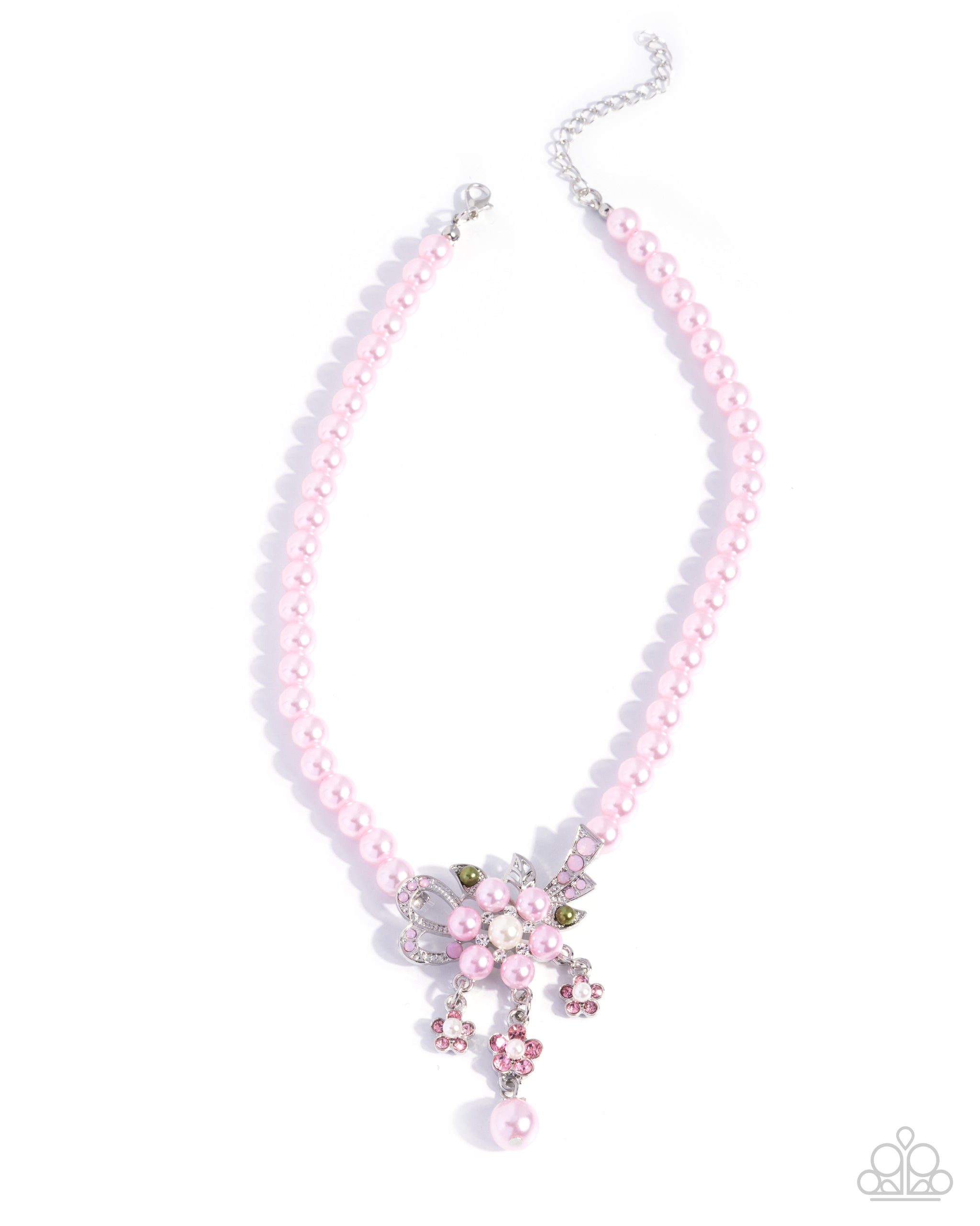 Paparazzi All Over TON Pink Pearl Necklace | CarasShop Paparazzi All Over TON Pink Pearl Necklace | CarasShop