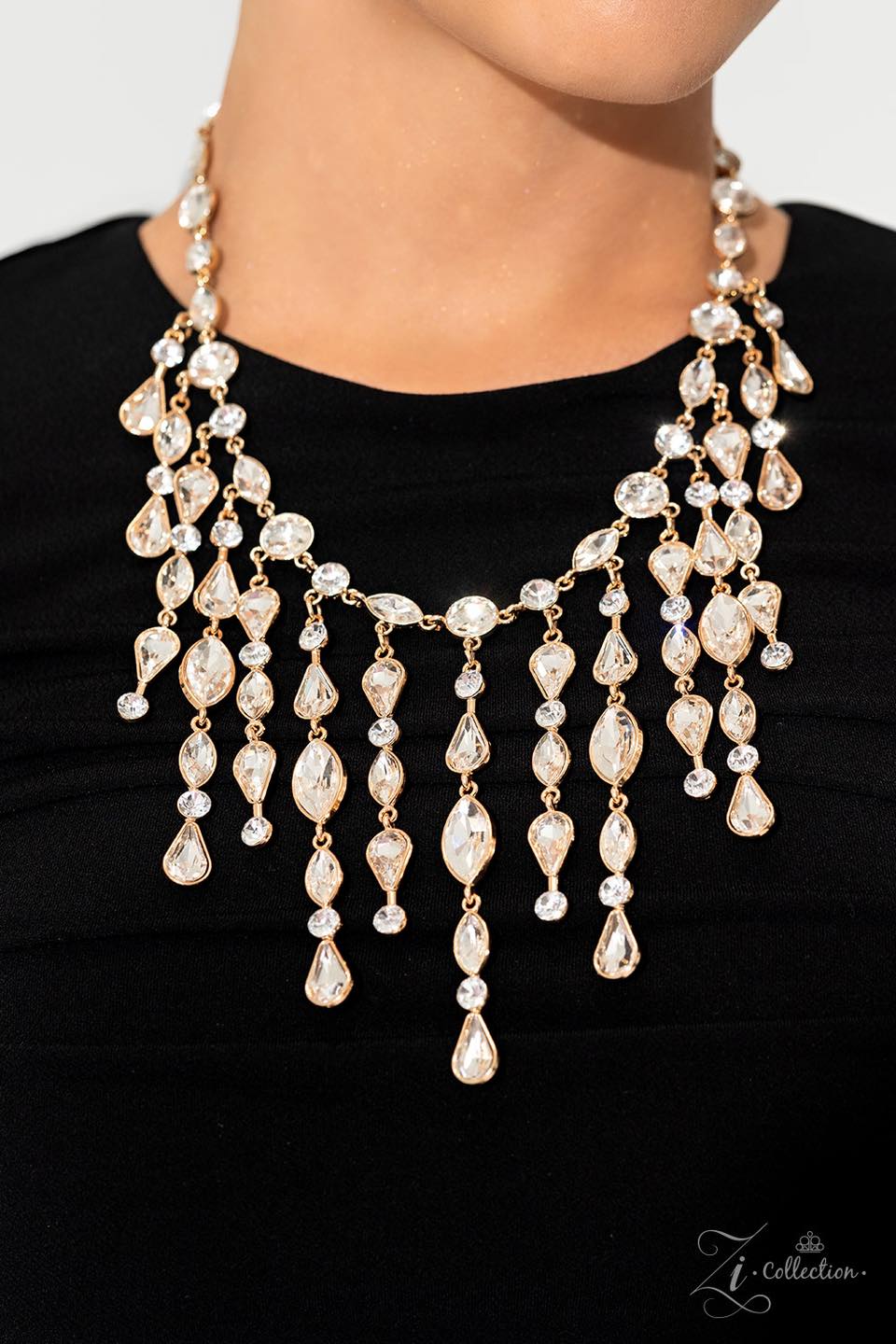 Alluring 2023 Zi Collection Necklace - Paparazzi Accessories- on model - CarasShop.com - Paparazzi Jewelry by Cara Jewels
