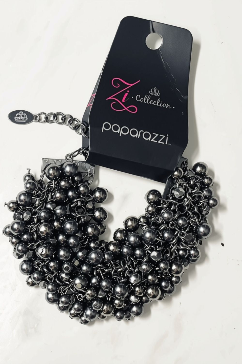 Always Number One Gunmetal Black Zi Collection Bracelet - Paparazzi Accessories- lightbox - CarasShop.com - Paparazzi Jewelry by Cara Jewels