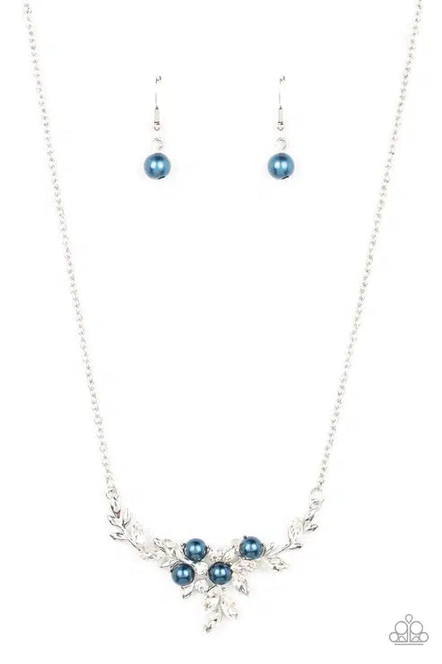 Because I'm The Bride Blue Necklace - Paparazzi Accessories- lightbox - CarasShop.com - Paparazzi Jewelry by Cara Jewels