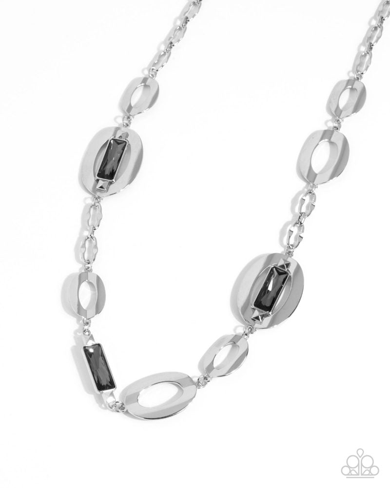 Big Fan of Yours Silver Necklace - Paparazzi Accessories- lightbox - CarasShop.com - Paparazzi Jewelry by Cara Jewels