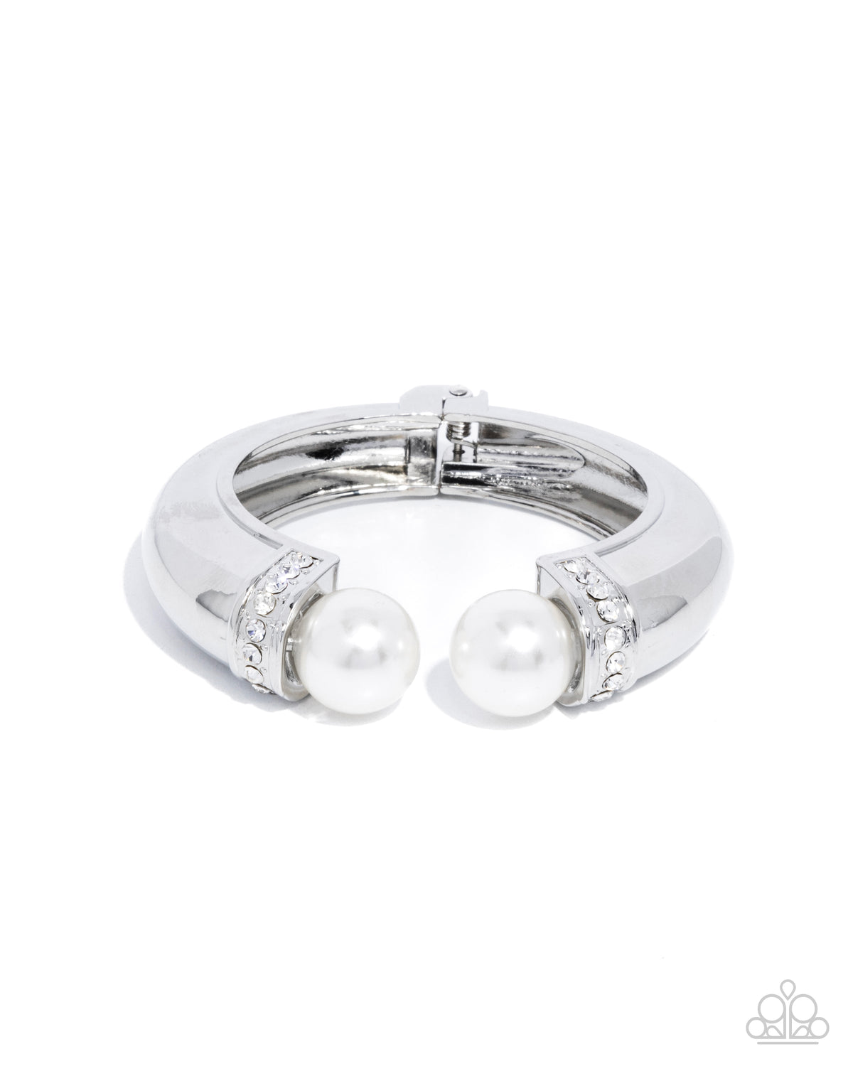 Breathtaking Balance White Pearl Bracelet - Paparazzi Accessories- lightbox - CarasShop.com - Paparazzi Jewelry by Cara Jewels