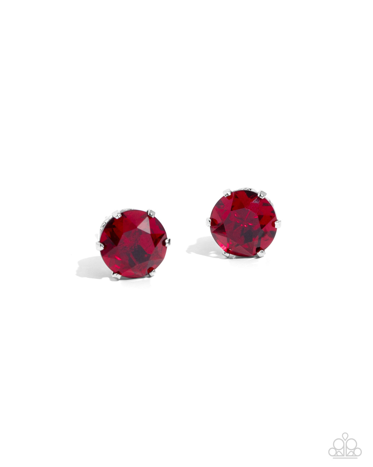 Breathtaking Birthstone (January) Garnet Red Rhinestone Earrings - Paparazzi Accessories- lightbox - CarasShop.com - Paparazzi Jewelry by Cara Jewels
