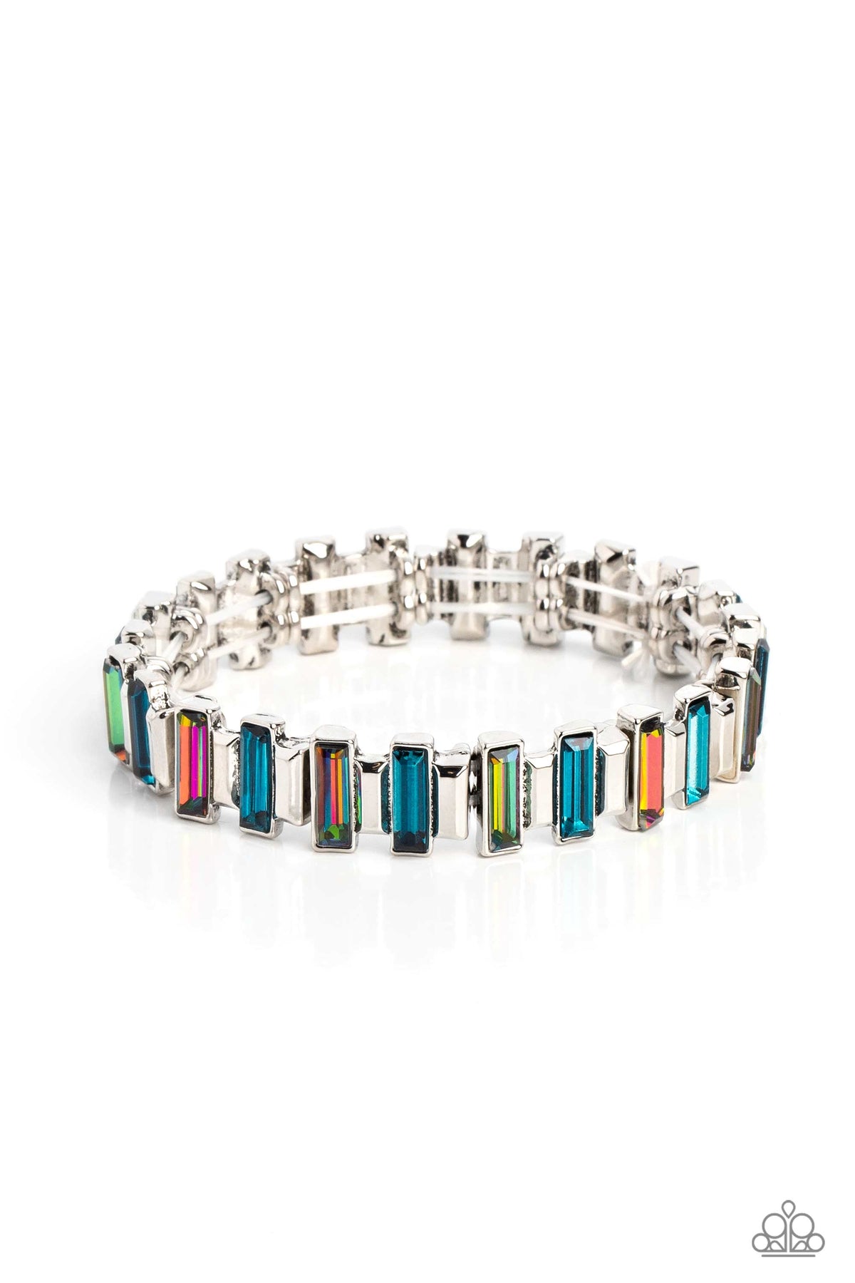 BURSTING the Midnight Oil Multi Bracelet - Paparazzi Accessories- lightbox - CarasShop.com - Paparazzi Jewelry by Cara Jewels