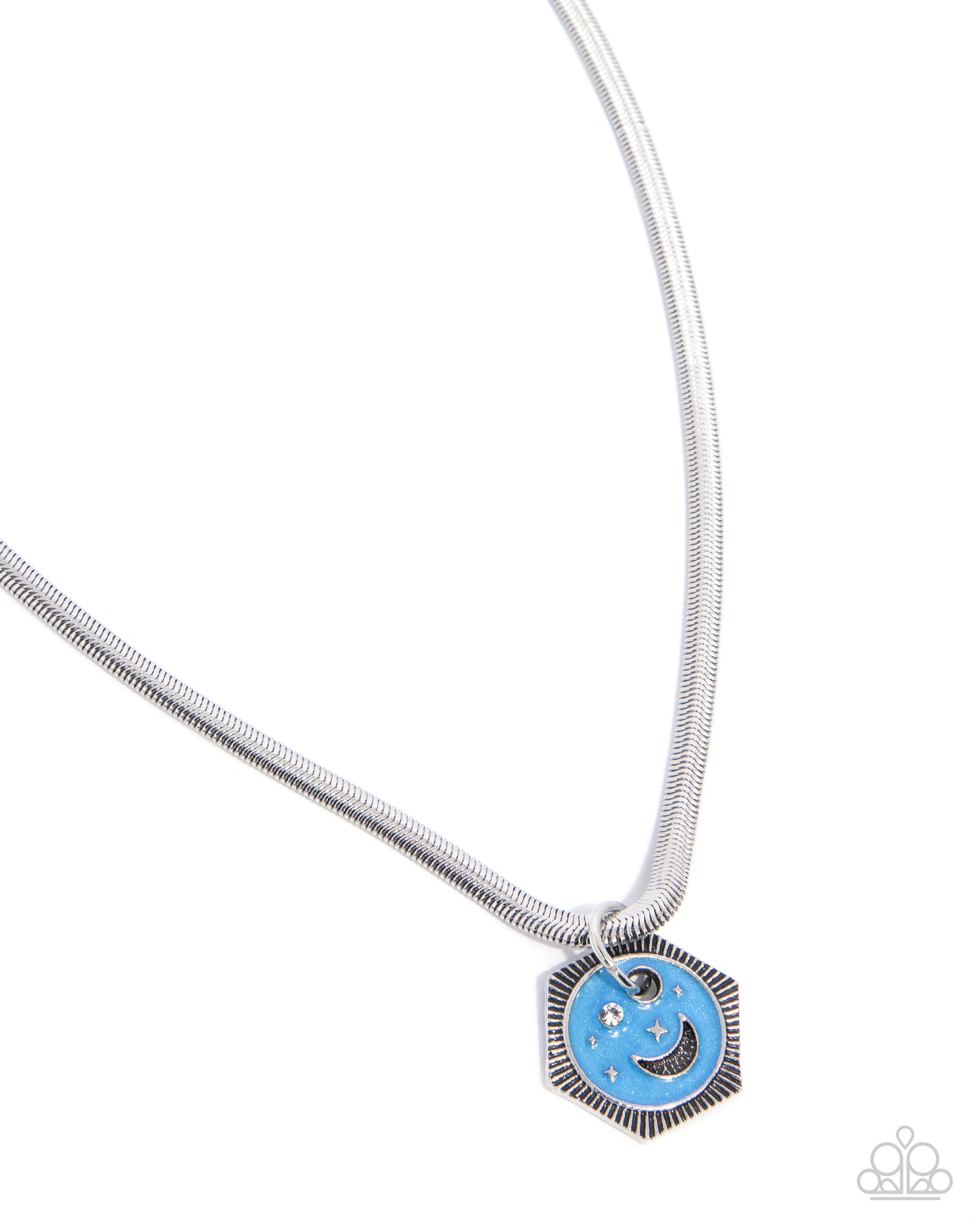 Celestial Catwalk Blue Necklace - Paparazzi Accessories- lightbox - CarasShop.com - Paparazzi Jewelry by Cara Jewels