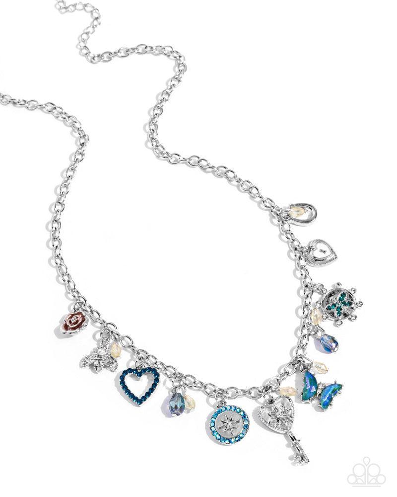 Charming Century Green Necklace - Paparazzi Accessories- lightbox - CarasShop.com - Paparazzi Jewelry by Cara Jewels