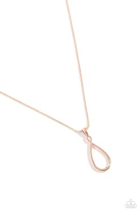 Close To You Copper Necklace - Paparazzi Accessories- lightbox - CarasShop.com - Paparazzi Jewelry by Cara Jewels