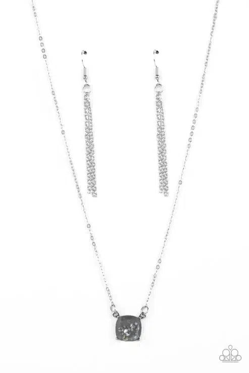 Coral Coasts Silver Necklace - Paparazzi Accessories- lightbox - CarasShop.com - Paparazzi Jewelry by Cara Jewels
