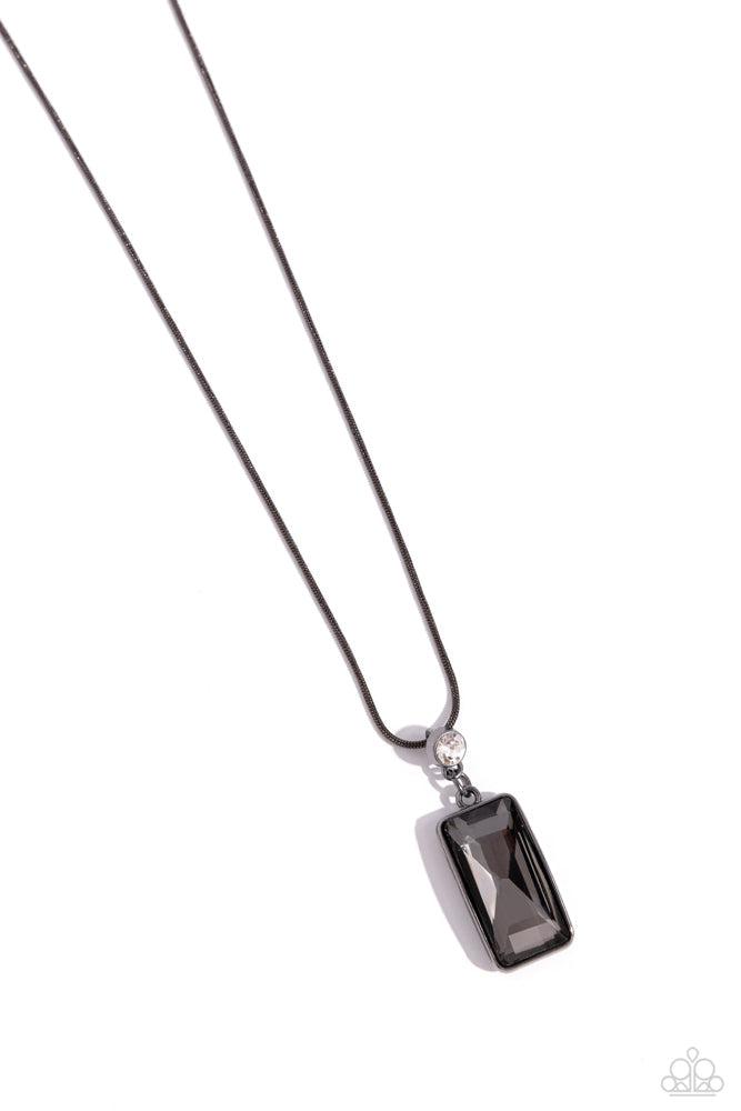 Cosmic Curator Black Necklace - Paparazzi Accessories- lightbox - CarasShop.com - Paparazzi Jewelry by Cara Jewels
