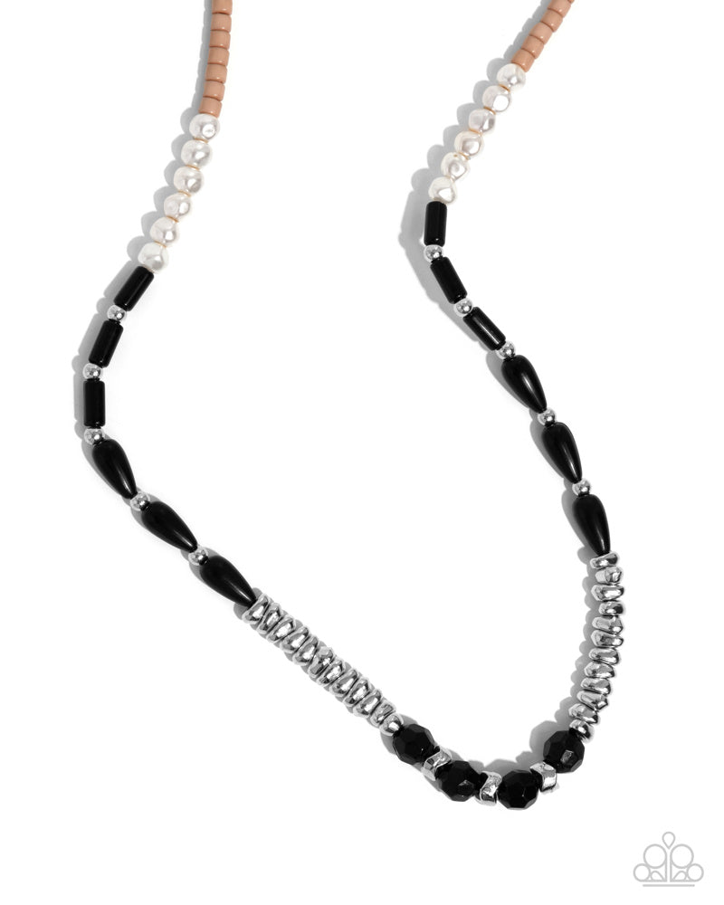 Dainty Diversity Black Necklace - Paparazzi Accessories- lightbox - CarasShop.com - Paparazzi Jewelry by Cara Jewels