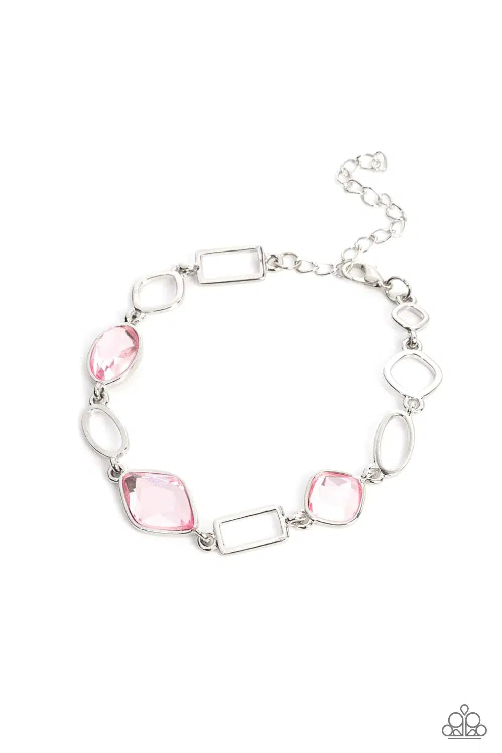 Dazzle For Days Pink Bracelet - Paparazzi Accessories- lightbox - CarasShop.com - Paparazzi Jewelry by Cara Jewels