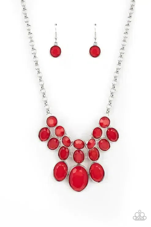 Delectable Daydream Red Necklace - Paparazzi Accessories- lightbox - CarasShop.com - Paparazzi Jewelry by Cara Jewels