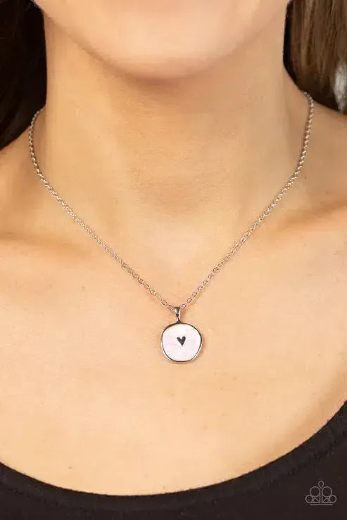 Do What You Love Pink Necklace - Paparazzi Accessories- on model - CarasShop.com - Paparazzi Jewelry by Cara Jewels