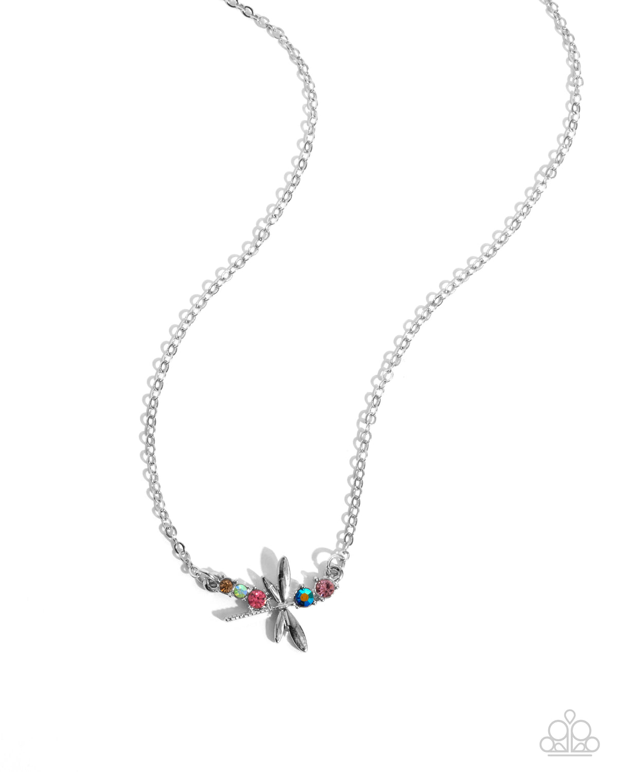 Dragonfly Deed Multi Necklace - Paparazzi Accessories- lightbox - CarasShop.com - Paparazzi Jewelry by Cara Jewels