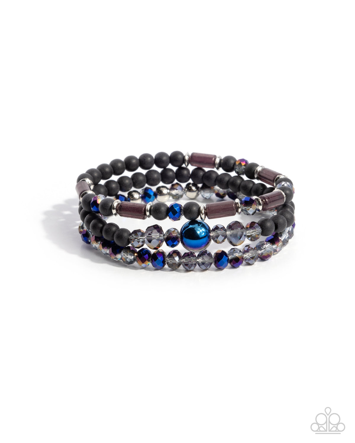 Dreamy Dance Black Bracelet - Paparazzi Accessories- lightbox - CarasShop.com - Paparazzi Jewelry by Cara Jewels
