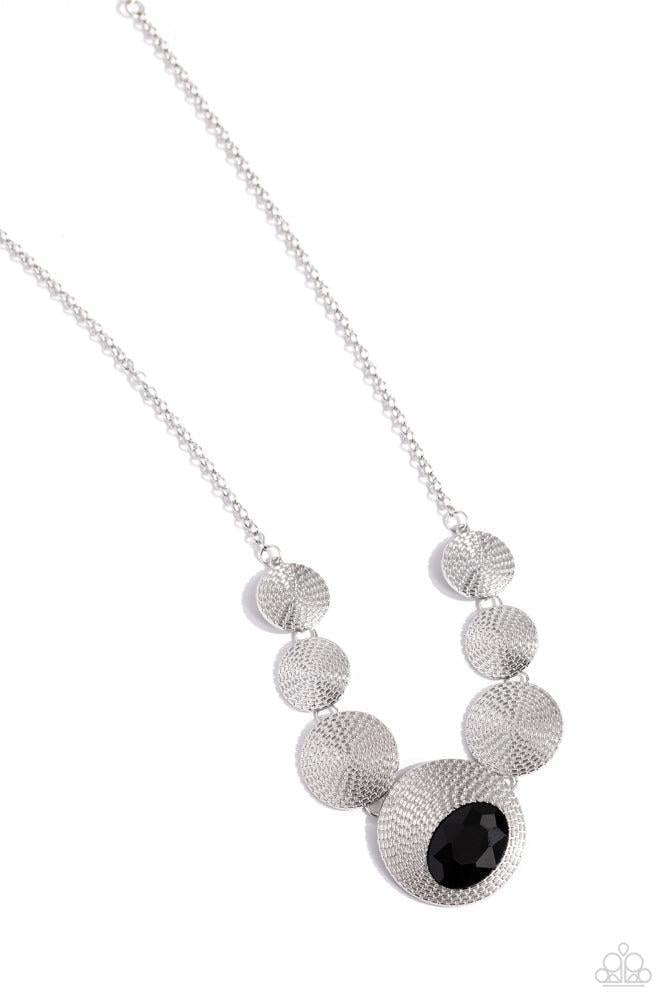 EDGY or Not Black Necklace - Paparazzi Accessories- lightbox - CarasShop.com - Paparazzi Jewelry by Cara Jewels