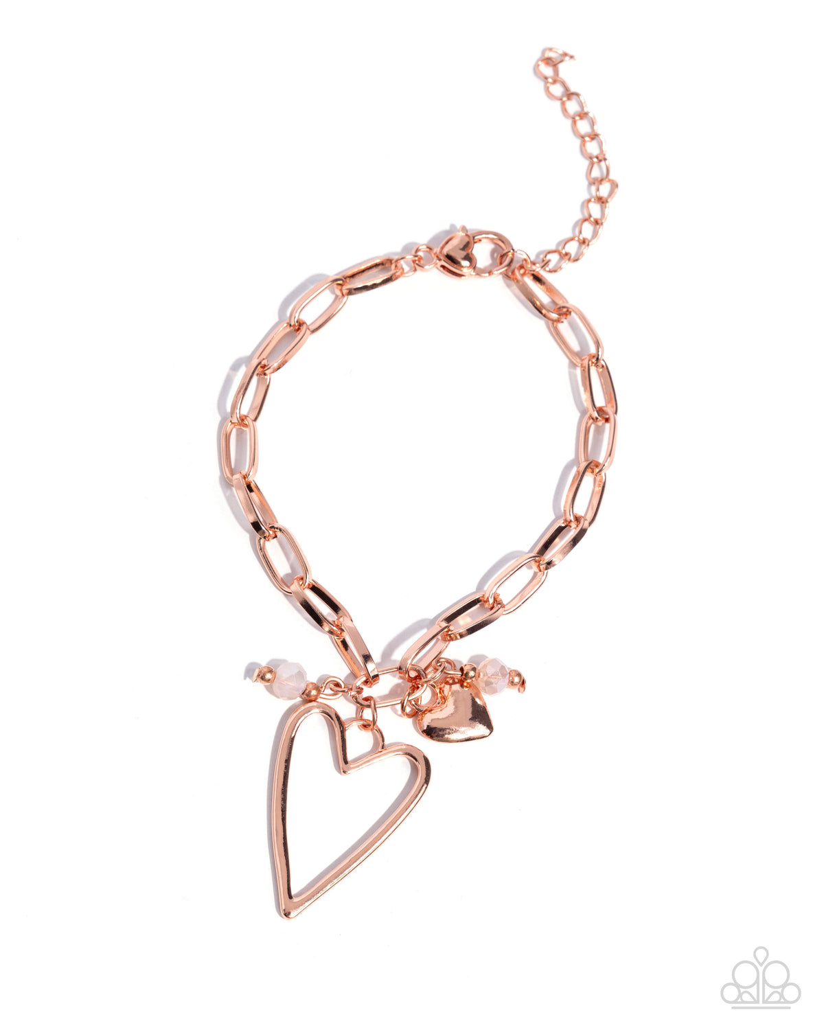 Emotional Eloquence Copper Heart Bracelet - Paparazzi Accessories- lightbox - CarasShop.com - Paparazzi Jewelry by Cara Jewels