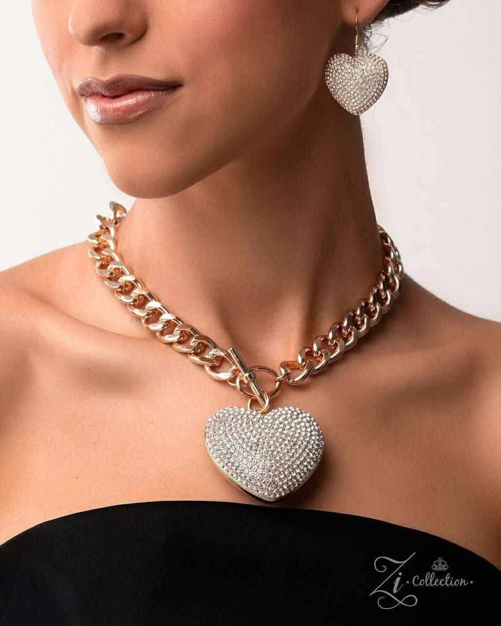 Enamored 2025 Zi Collection Necklace - Paparazzi Accessories- lightbox - CarasShop.com - Paparazzi Jewelry by Cara Jewels