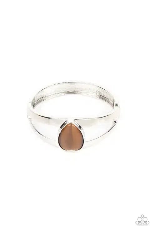 Enhanced Enchantment Brown Bracelet - Paparazzi Accessories- lightbox - CarasShop.com - Paparazzi Jewelry by Cara Jewels
