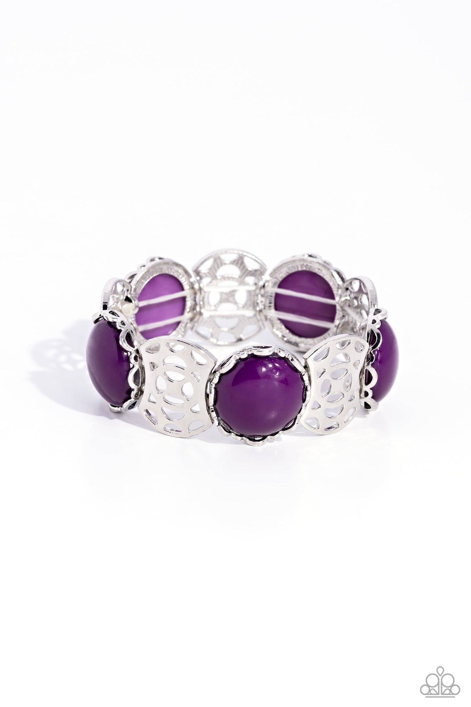 Ethereal Excursion Purple Bracelet - Paparazzi Accessories- lightbox - CarasShop.com - Paparazzi Jewelry by Cara Jewels