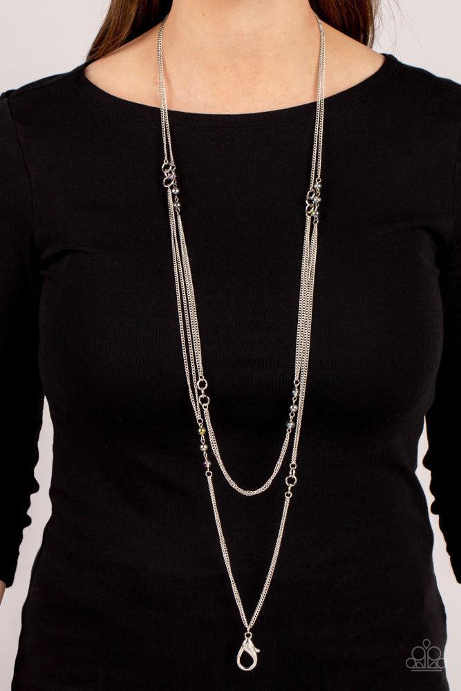Ethereal Expectations Multi Necklace - Paparazzi Accessories-on model - CarasShop.com - Paparazzi Jewelry by Cara Jewels