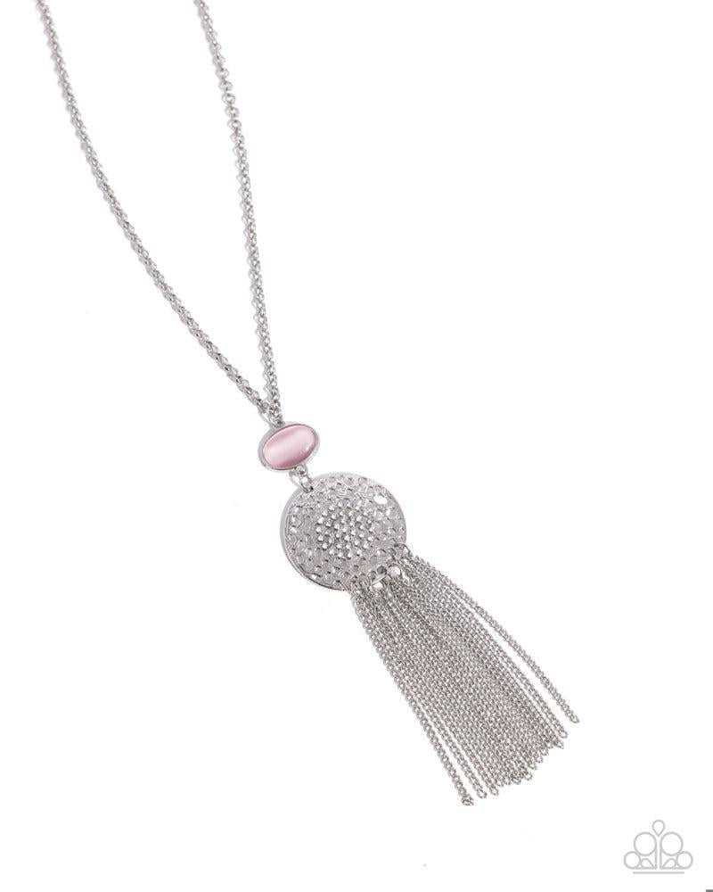 Everyday Excursionist Pink Necklace - Paparazzi Accessories- lightbox - CarasShop.com - Paparazzi Jewelry by Cara Jewels