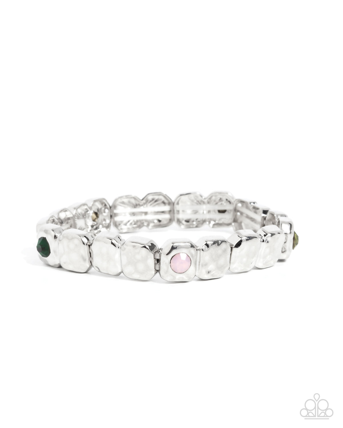 Faint-Hearted Fashion Green Bracelet - Paparazzi Accessories- lightbox - CarasShop.com - Paparazzi Jewelry by Cara Jewels