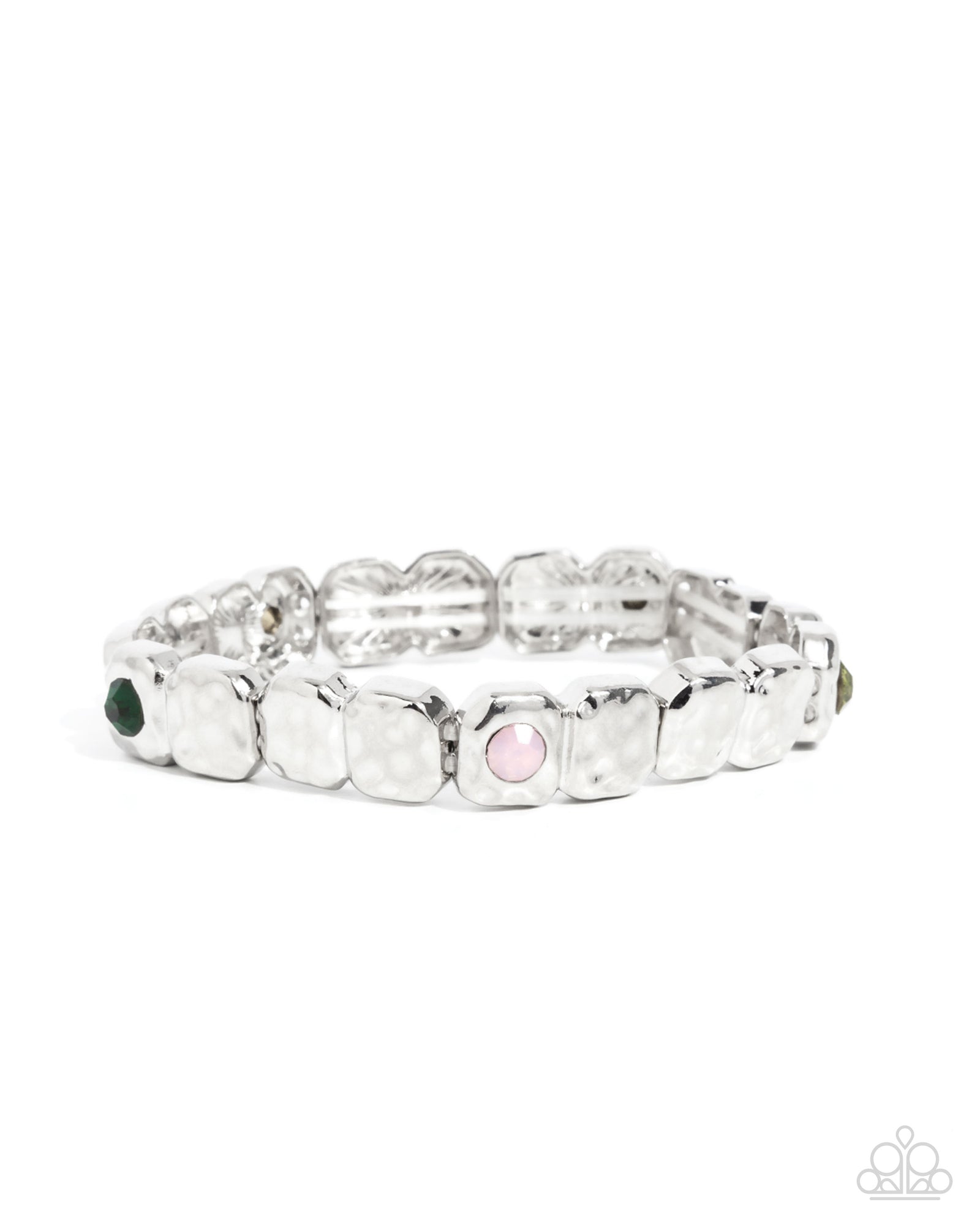 Faint-Hearted Fashion Green Bracelet - Paparazzi Accessories- lightbox - CarasShop.com - Paparazzi Jewelry by Cara Jewels