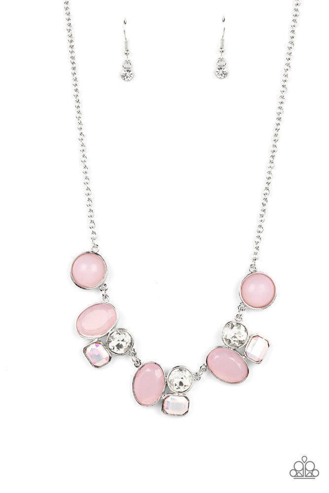 Fantasy World Pink Necklace - Paparazzi Accessories- lightbox - CarasShop.com - Paparazzi Jewelry by Cara Jewels