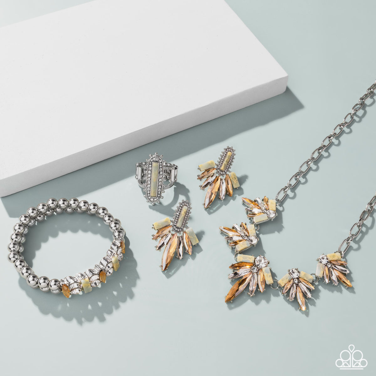 Fiercely 5th Avenue Set - January 2025 - Paparazzi Accessories- Set Collage - CarasShop.com - Paparazzi Jewelry by Cara Jewels