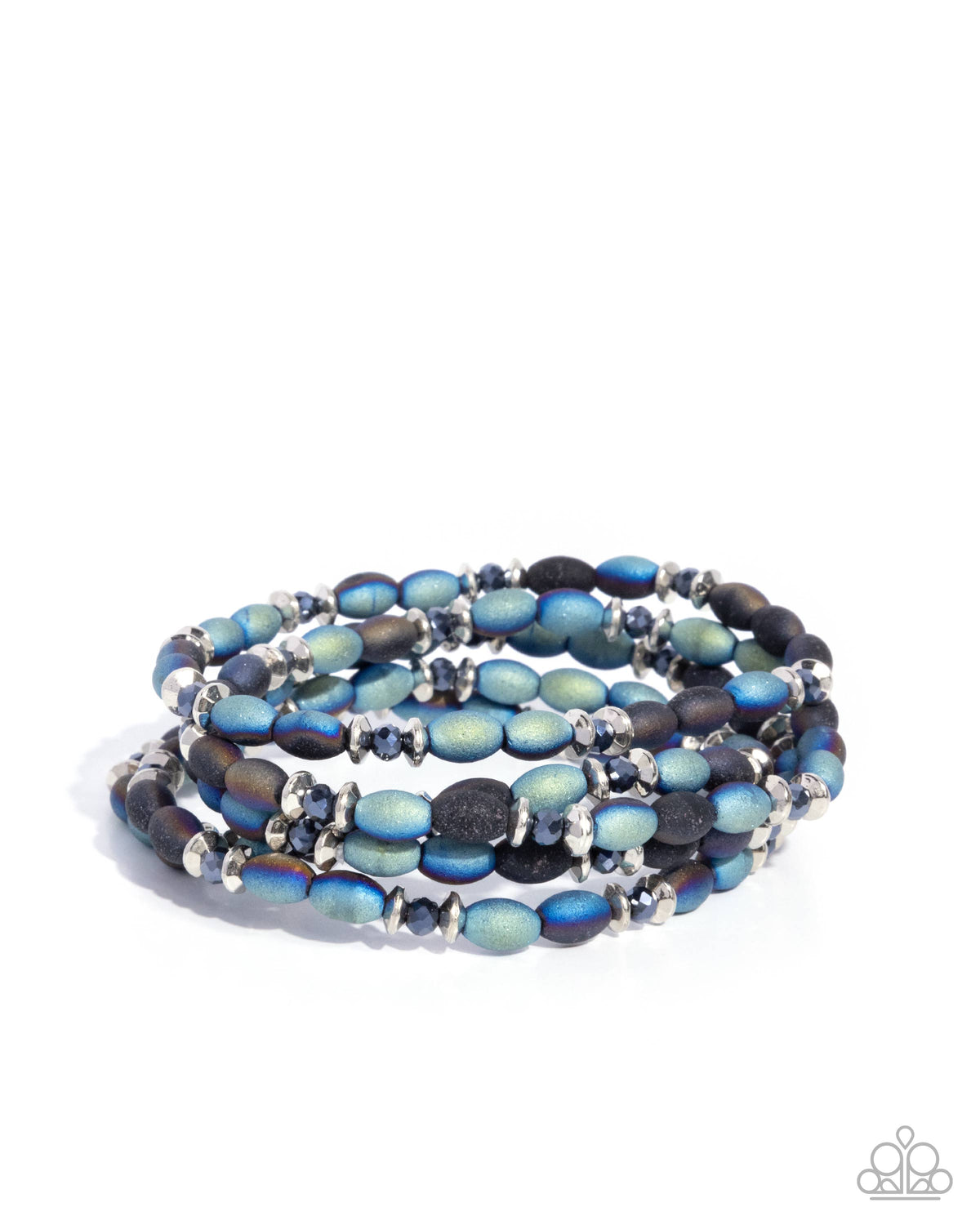Final Impression Black Bracelet - Paparazzi Accessories- lightbox - CarasShop.com - Paparazzi Jewelry by Cara Jewels