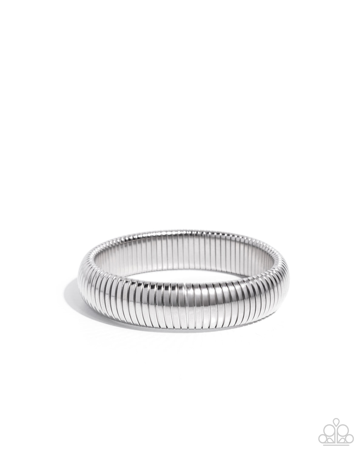 Flashy Fringe Silver Bracelet - Paparazzi Accessories- lightbox - CarasShop.com - Paparazzi Jewelry by Cara Jewels