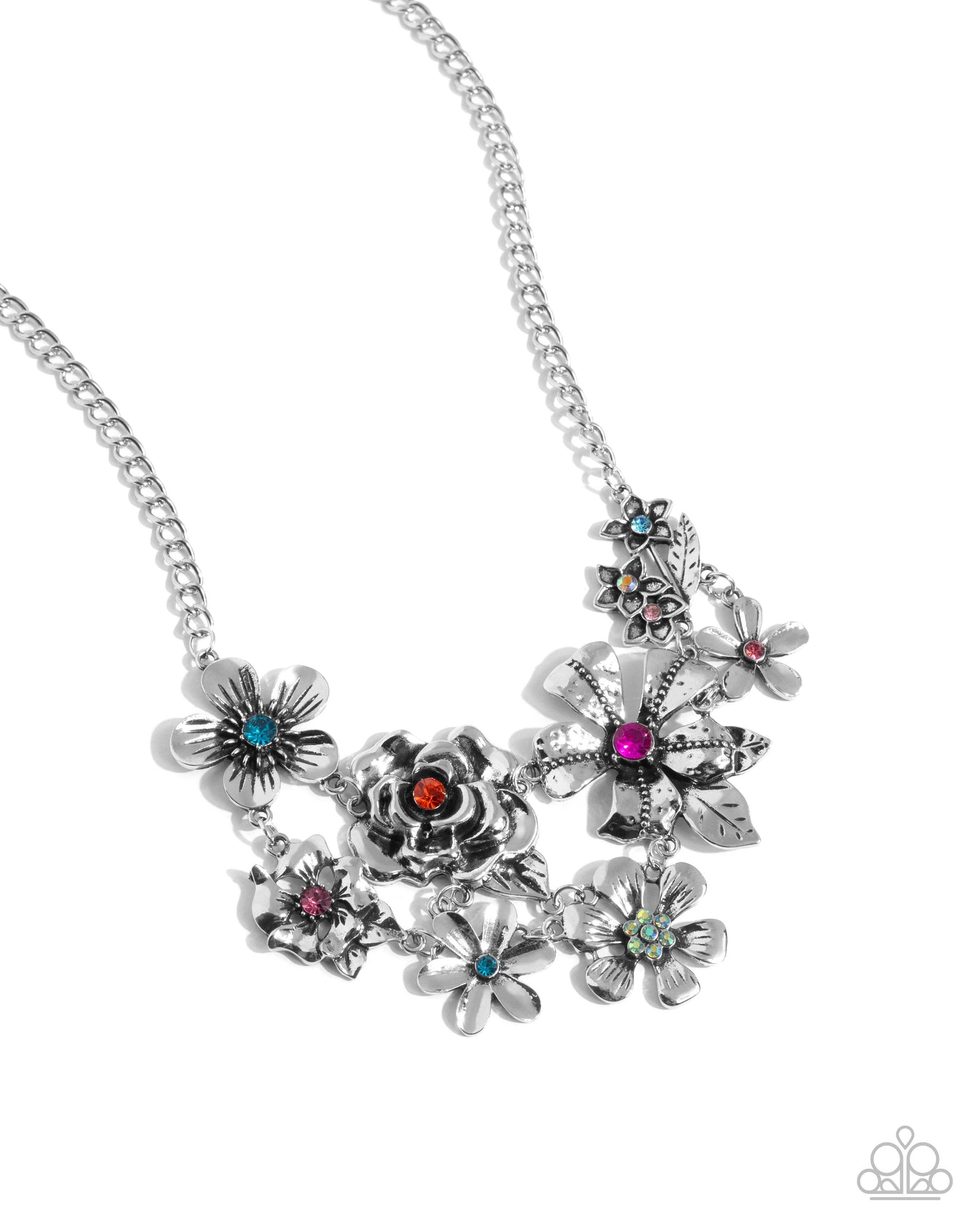 Floral Fate Multi Necklace & Bracelet Set - Paparazzi Accessories- lightbox - CarasShop.com - Paparazzi Jewelry by Cara Jewels
