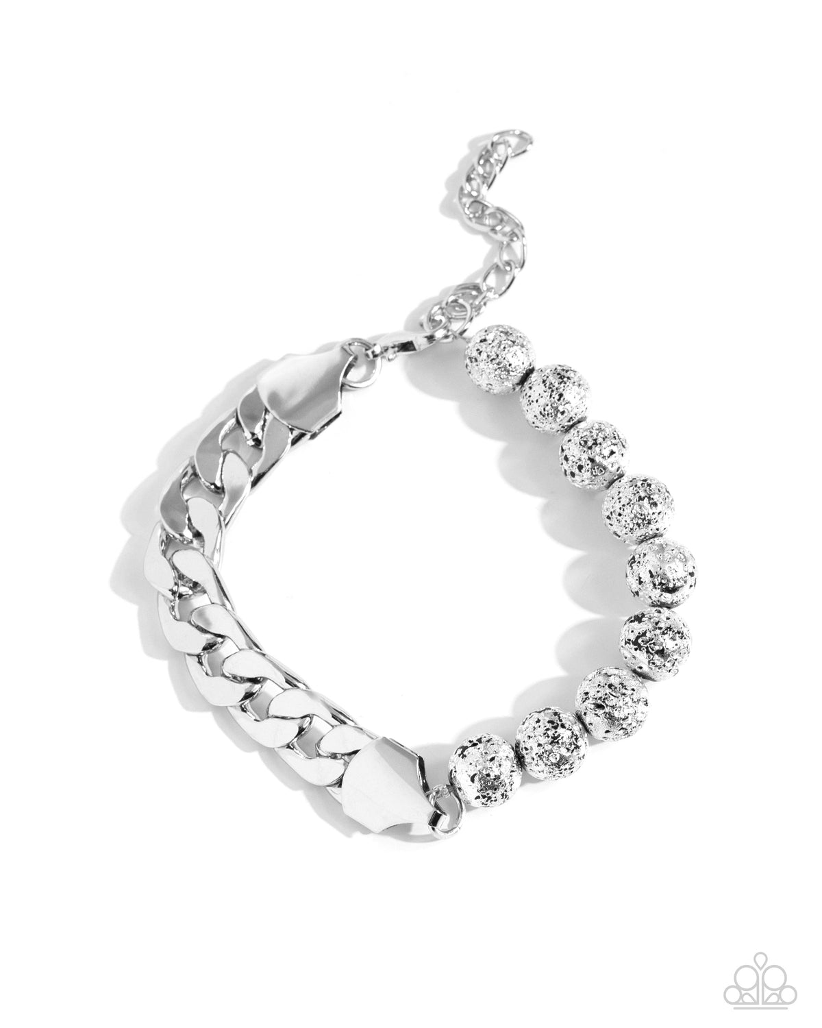 Foiled Feature Silver Bracelet - Paparazzi Accessories- lightbox - CarasShop.com - Paparazzi Jewelry by Cara Jewels