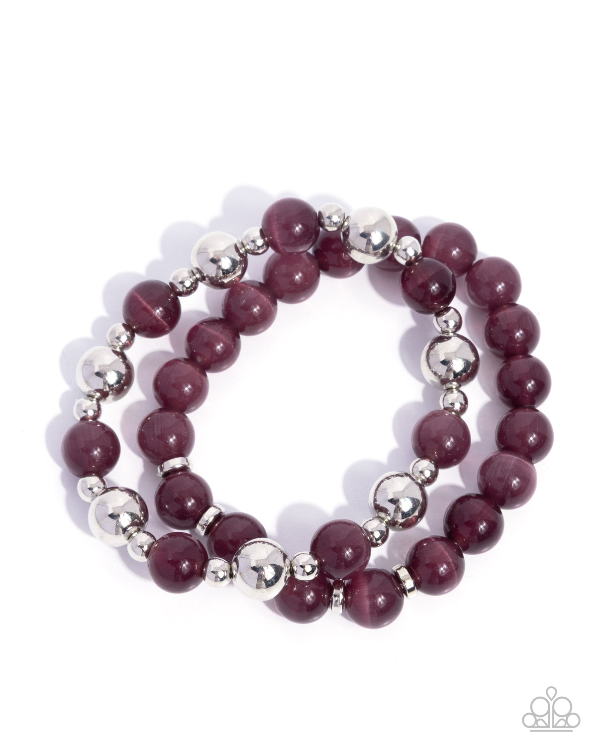 Fun-Loving Fantasy Purple Cat's Eye Bracelet - Paparazzi Accessories- lightbox - CarasShop.com - Paparazzi Jewelry by Cara Jewels