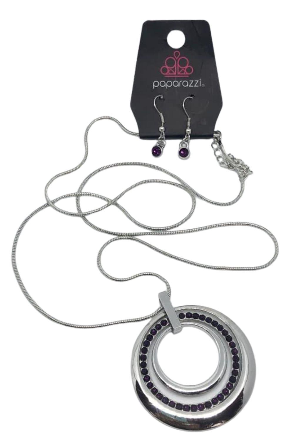 Gather Around Gorgeous Purple Necklace - Paparazzi Accessories- lightbox - CarasShop.com - Paparazzi Jewelry by Cara Jewels