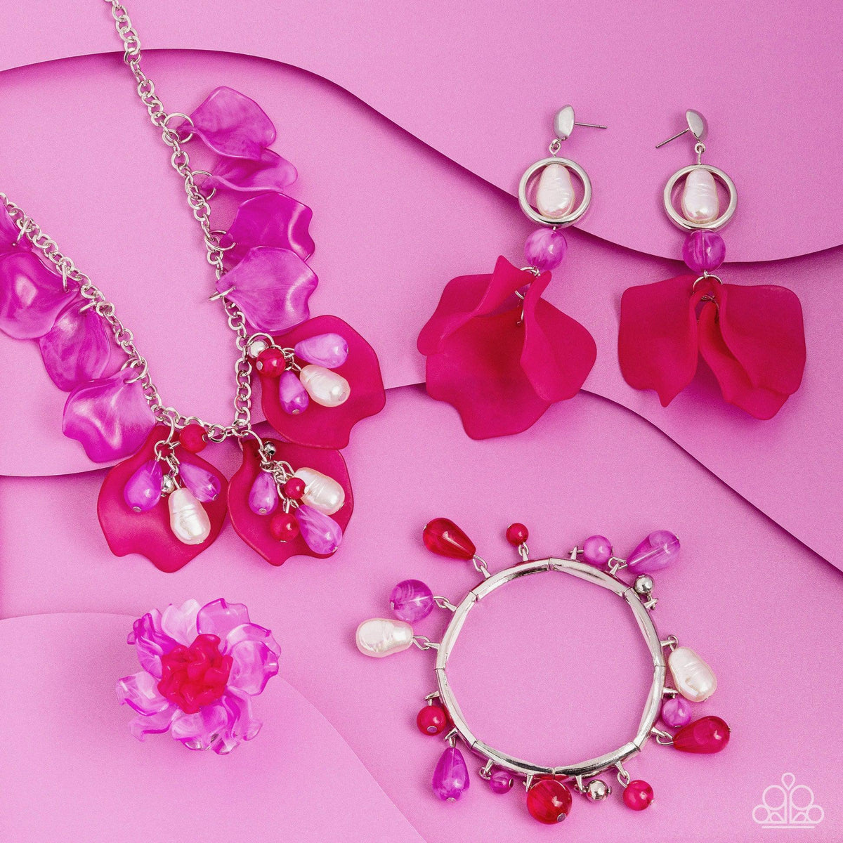 Glimpses of Malibu Set - December 2023 - Paparazzi Accessories- Set Collage - CarasShop.com - Paparazzi Jewelry by Cara Jewels