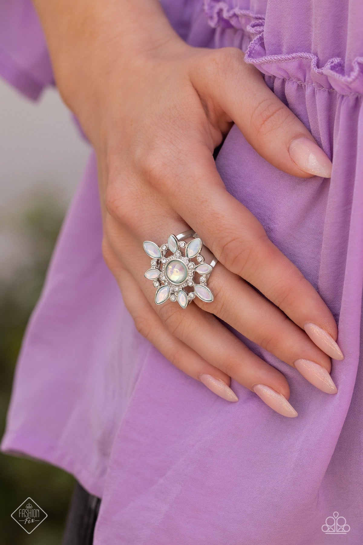 Glimpses of Malibu Set - July 2023 - Paparazzi Accessories- Ring - CarasShop.com - Paparazzi Jewelry by Cara Jewels