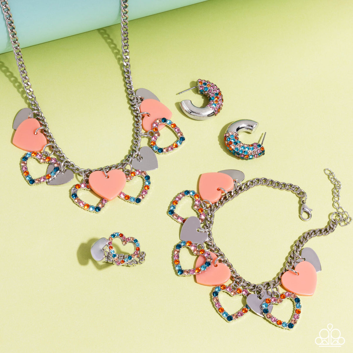 Glimpses of Malibu Set - July 2024 - Paparazzi Accessories- Set Collage - CarasShop.com - Paparazzi Jewelry by Cara Jewels