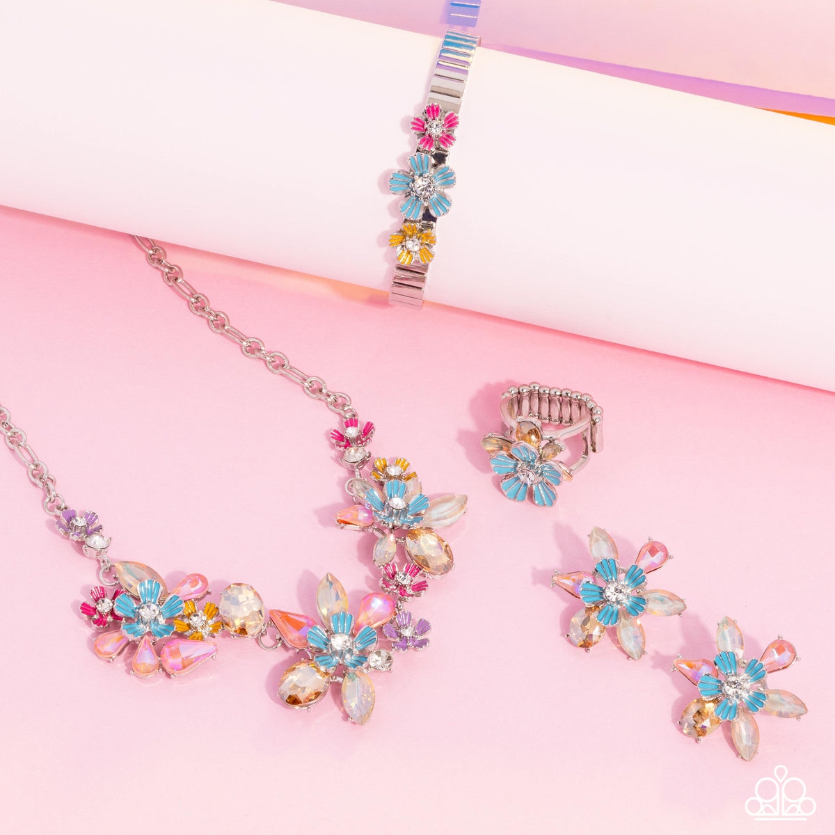 Glimpses of Malibu Set - June 2024 - Paparazzi Accessories- Set Collage - CarasShop.com - Paparazzi Jewelry by Cara Jewels