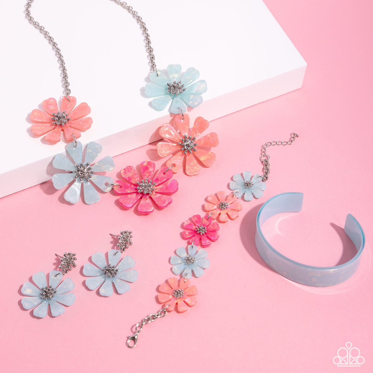 Glimpses of Malibu Set - March 2024 - Paparazzi Accessories- Set Collage - CarasShop.com - Paparazzi Jewelry by Cara Jewels