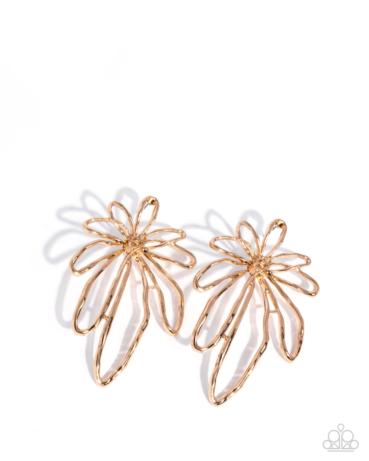 Growing Garden Gold Daisy Earrings - Paparazzi Accessories- lightbox - CarasShop.com - Paparazzi Jewelry by Cara Jewels