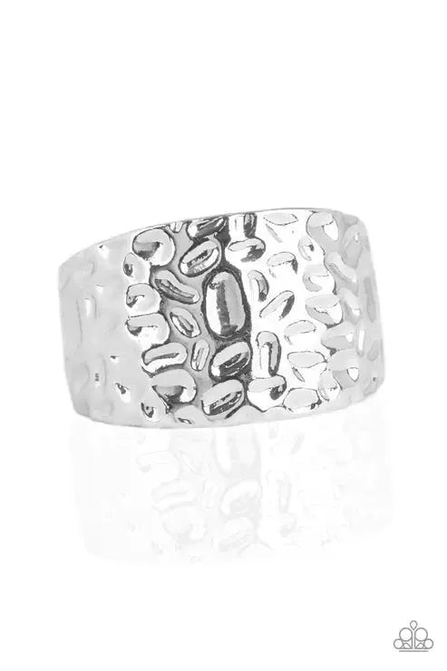 Hammerhead Men's Silver Ring - Paparazzi Accessories- lightbox - CarasShop.com - Paparazzi Jewelry by Cara Jewels
