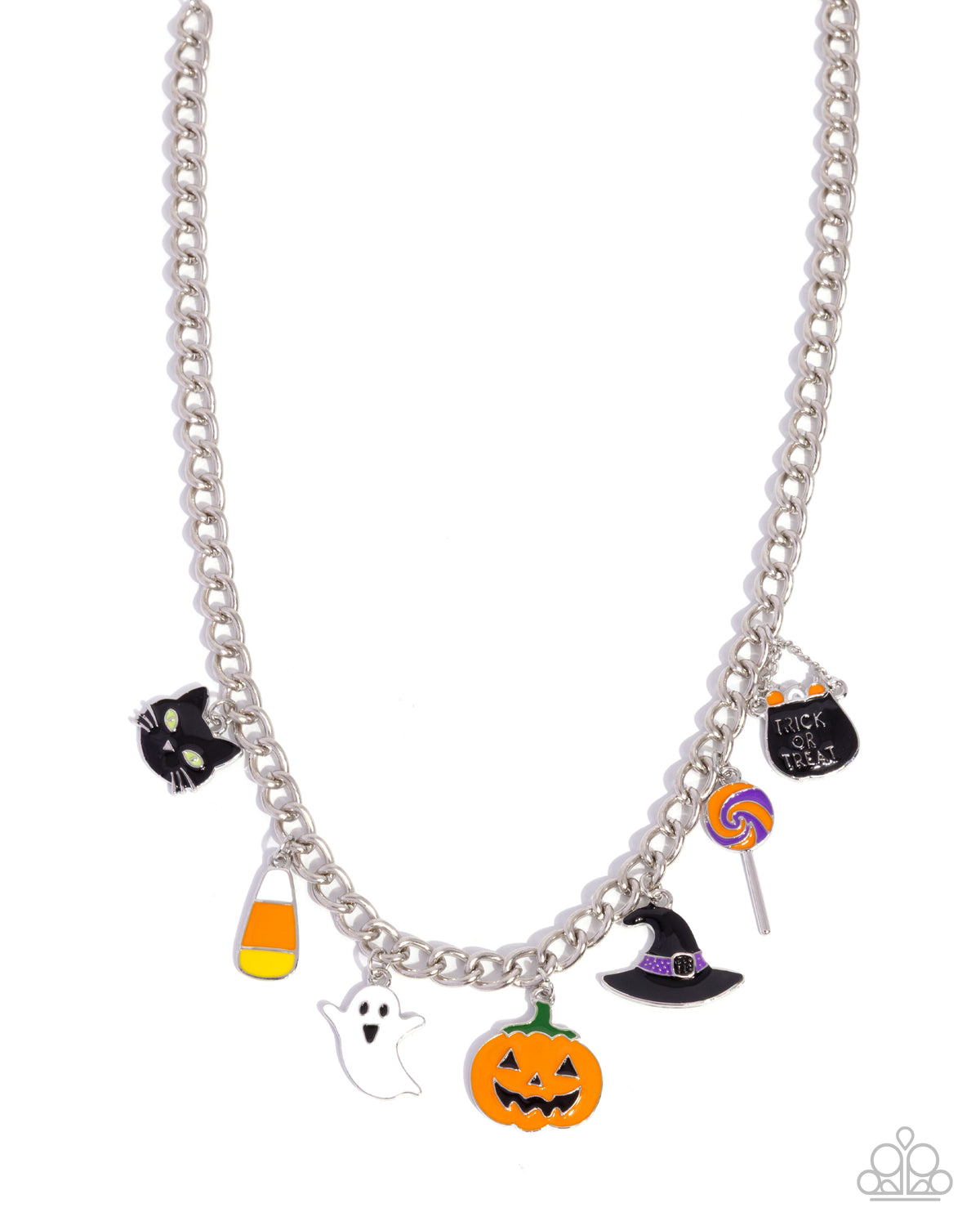 Haunting Hallmark Multi Halloween Necklace & Bracelet Set - Paparazzi Accessories-on model - CarasShop.com - Paparazzi Jewelry by Cara Jewels