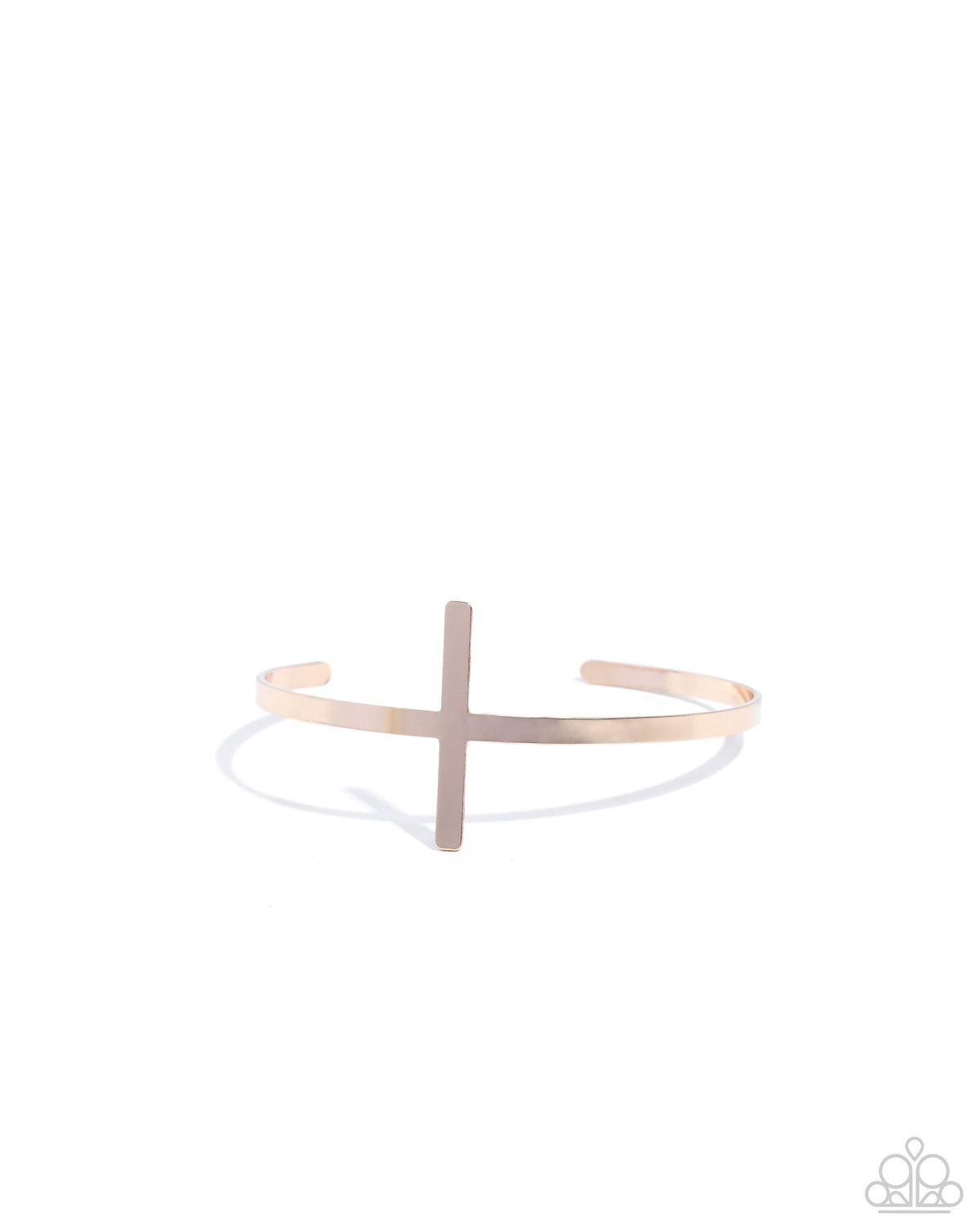 Holy Headline Gold Cross Bracelet - Paparazzi Accessories- lightbox - CarasShop.com - Paparazzi Jewelry by Cara Jewels
