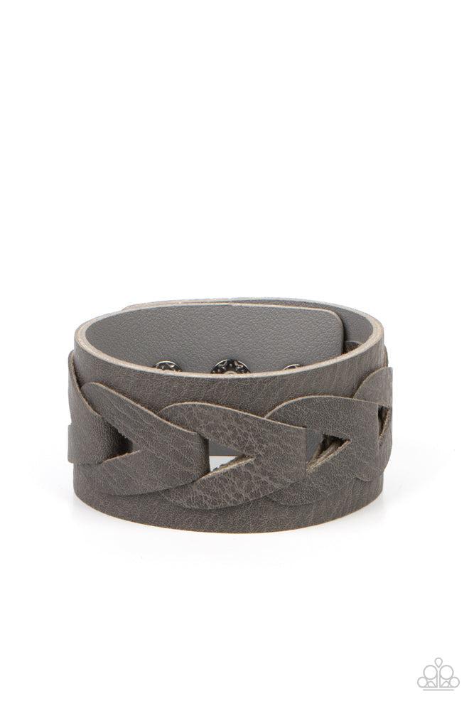 Horse and Carriage Silver Bracelet - Paparazzi Accessories- lightbox - CarasShop.com - Paparazzi Jewelry by Cara Jewels